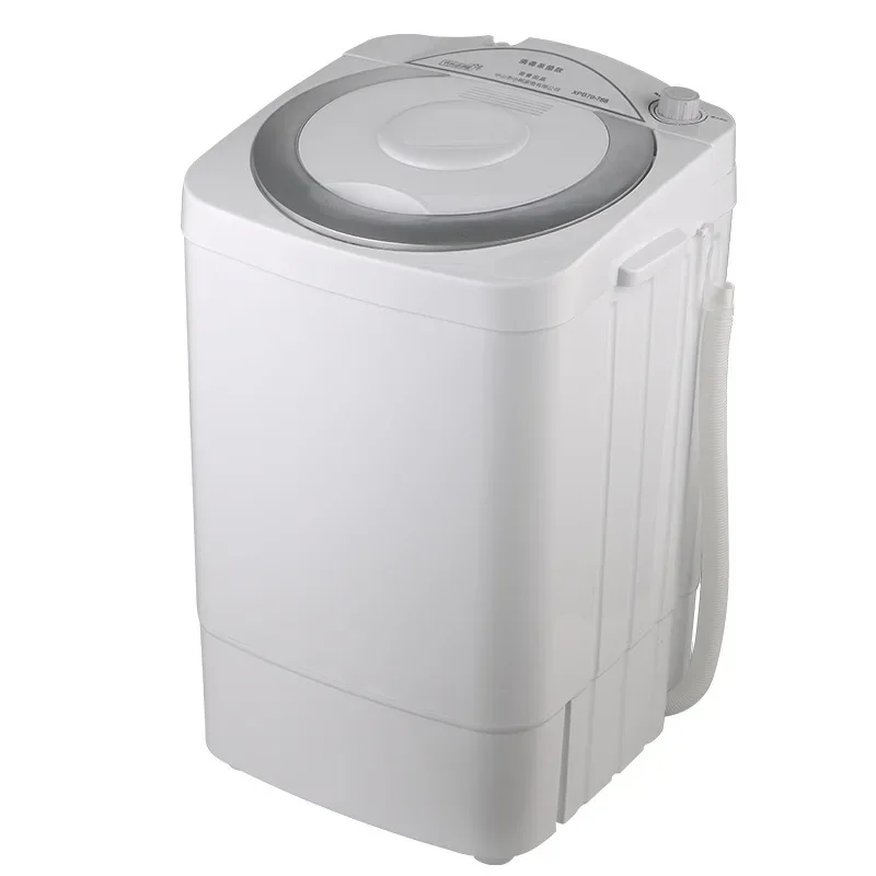 7.0kg Single-cylinder UV Purple Light Mini Clothes Washer with Dehydration Semi-automatic Washing Machine with Drain