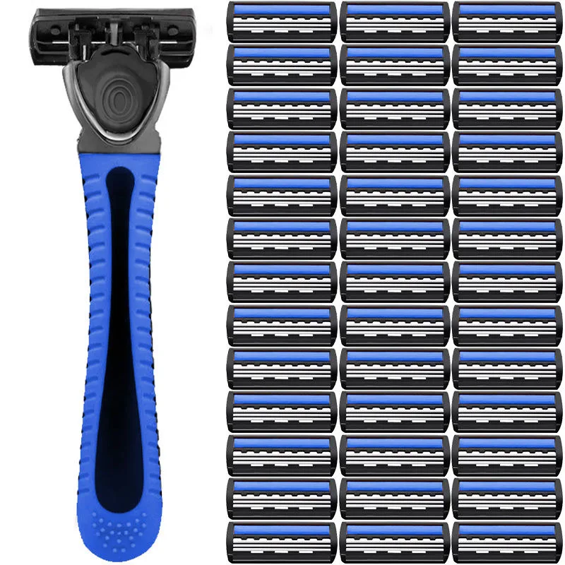 Razor Blade Razor Blades Safety Razor Manual Shaver Razor Shaver Mini Razor 1pcs Safety Blade Razor 6-Layers Manual Safety Razor Washable Stainless Steel Streamline Blade Travel Home Use