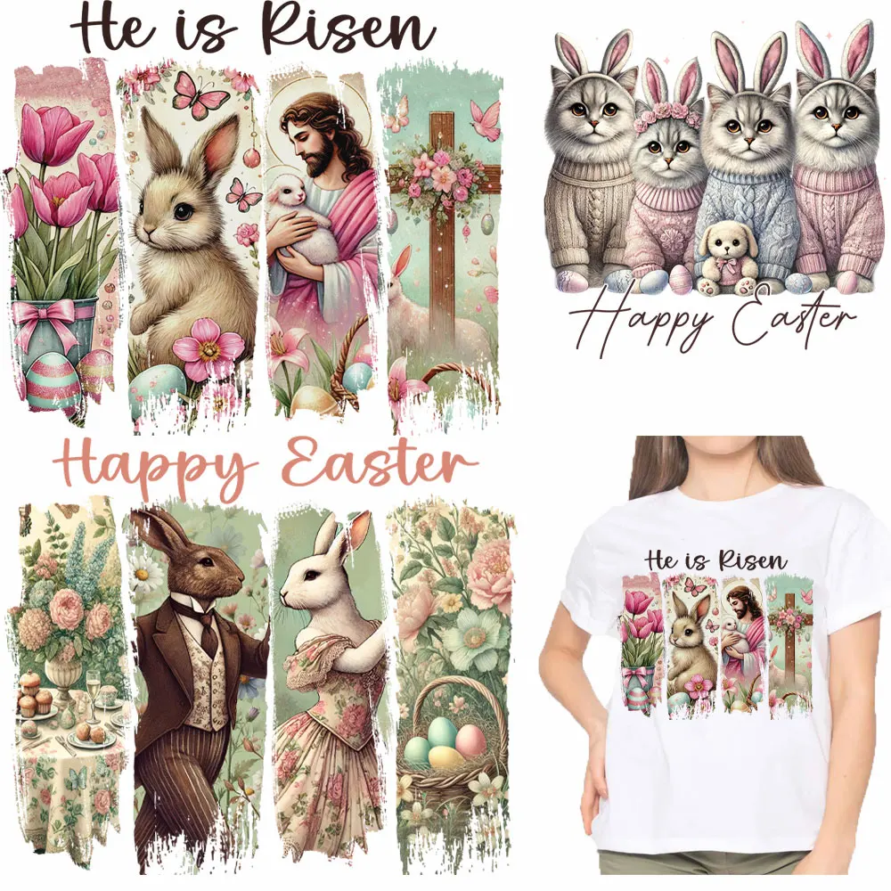 Easter Bunny Heat Transfer Stickers 1