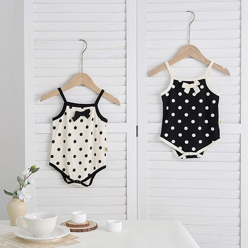 Girls Summer Polka Dot Camisole Bodysuit