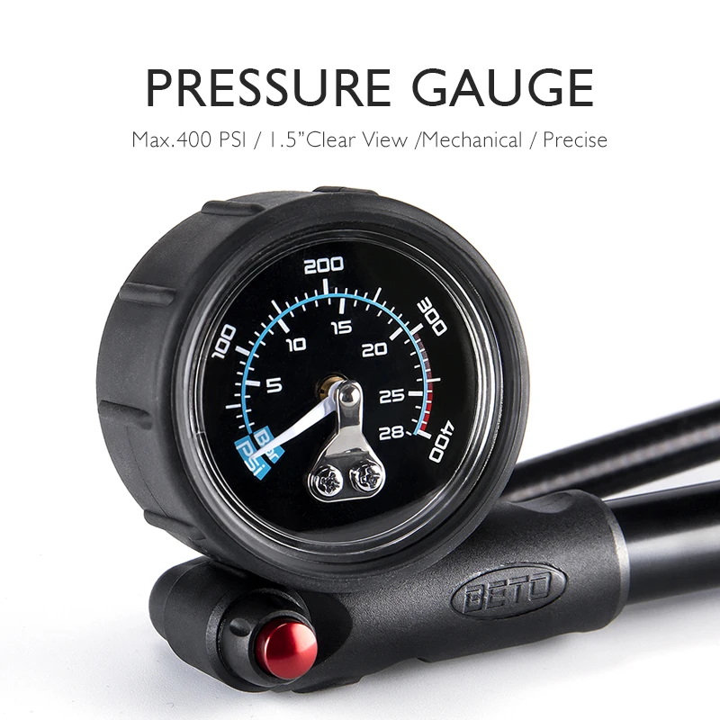 Beto Bicycle Shock Pump MTB Fork Rear Suspension Pump For