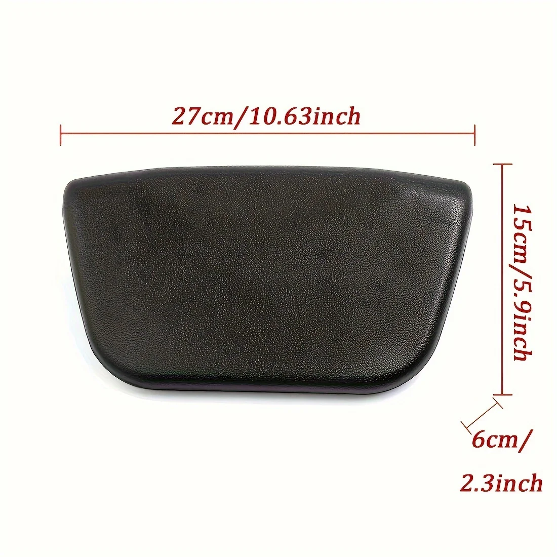 PU Foam Bathtub Pillow with Suction Cups, Waterproof Bathroom Accessories for Spa, Non-Slip Bathtub Headrest