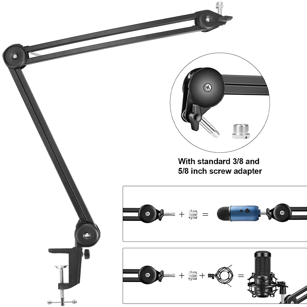Microphone Stand Adjustable Heavy Duty
