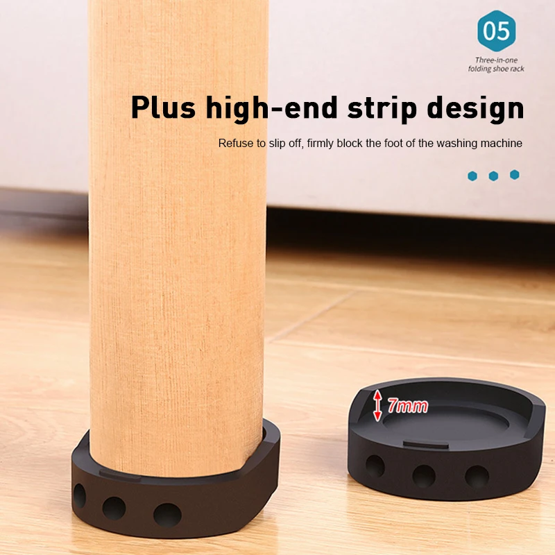 Non-slip Pad Universal Durable Floor Protection Non-slip Design Easy To Install Versatile Furniture Leg Pad Floor Protector