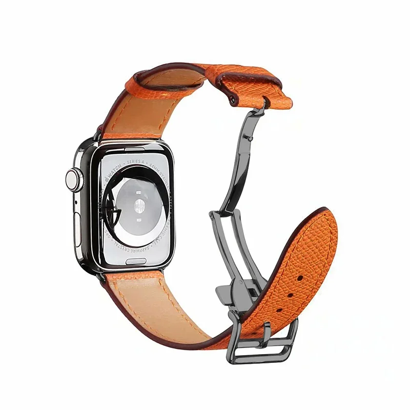 Premium Genuine Leather Watch Strap - Elegant Wristband