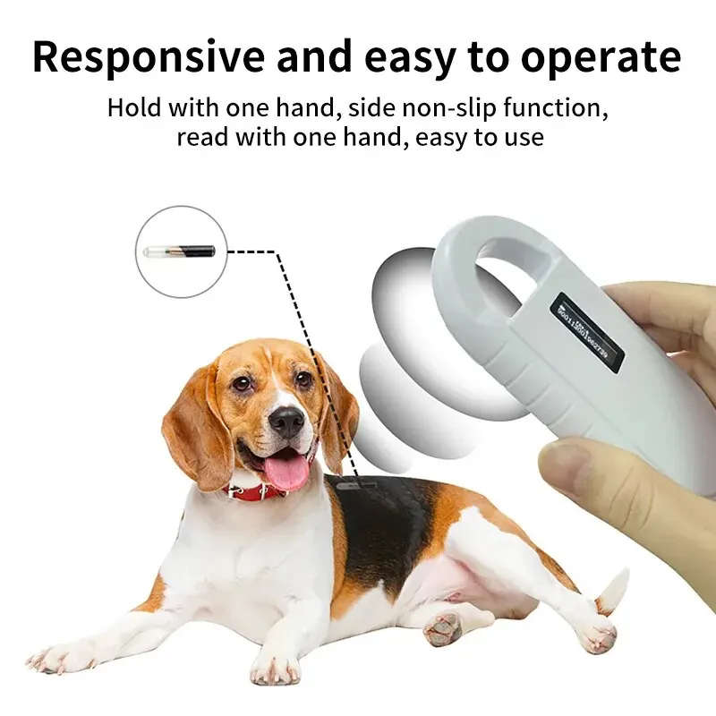 Animal Pet Chip ID Reader, Handheld Microchip RFID Scanner, Dog Cat Gestão, ISO11784/5, FDX-B, 134.2KHz, PT160