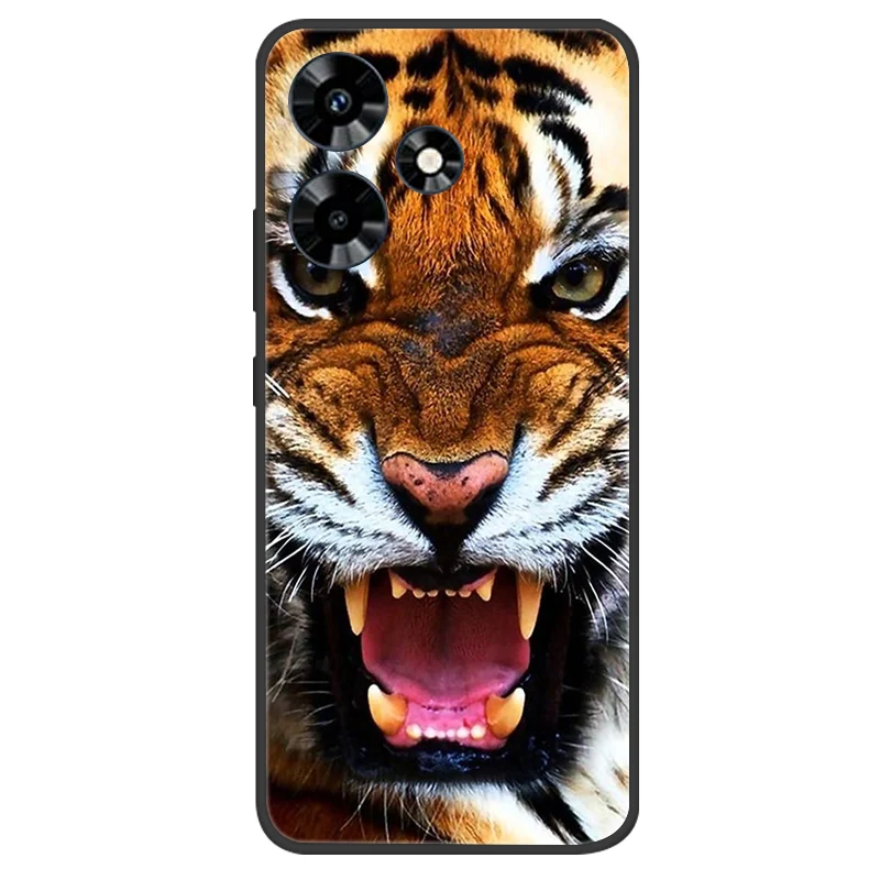 Elegant Black Silicone Butterfly Phone Cover - Soft Protective Bumper Case