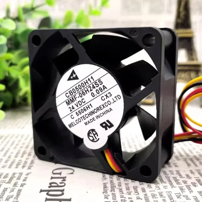 

New CPU Cooler Fan For CB0500H11 MMF-06H24SS 24V Driver Dedicated Cooling Fan 6025 6CM 60X60X25mm