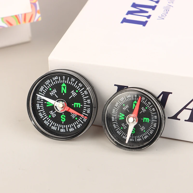 휴대용 나침반 35/40MM 캠핑 등산 라이딩을위한 휴대용 포켓 네비게이션 ABS 야외 생존 장비 어린이 선물