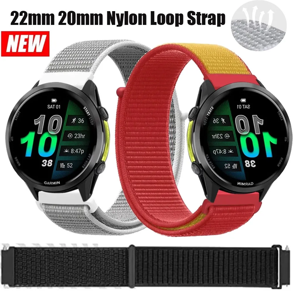 Nylon Loop Strap - 22mm/20mm Flag Style Fashion Band