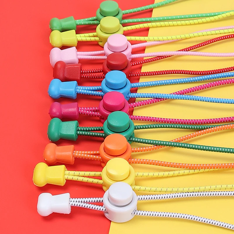 Round Elastic Shoelaces For Young Men And Women No Tie 1 Pair