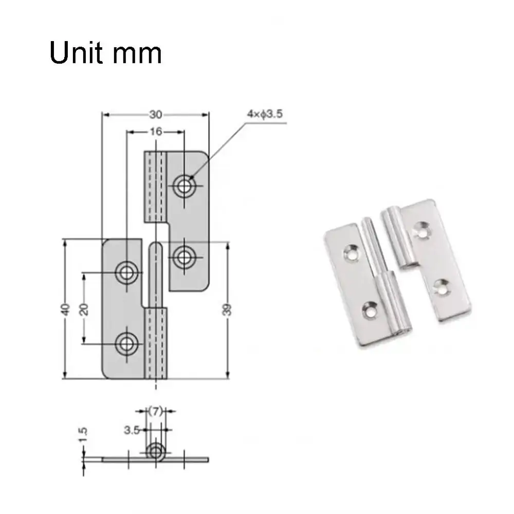 1Pcs Slip Joint Removable Hinge Lift Flag Off Left Right Open Detachable Hinges Furniture Hardware 304 Stainless Steel