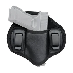 Tactical PU Leather Concealed Carry IWB Gun Holster (Black)