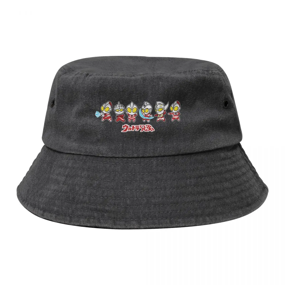

The Ultra Brothers in a Chibi Style Kawaii Bucket Hat party Hat Hat Luxury Brand Woman Hats Men's