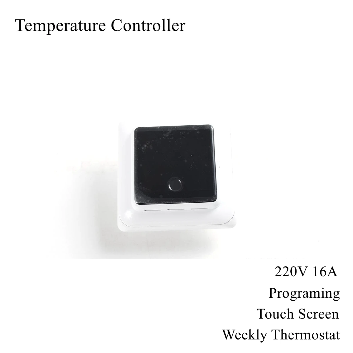 

220V 16A Temperature Controller Digital Thermostat Control Programing Touch Screen Weekly Intelligent LCD Backlight Instrument