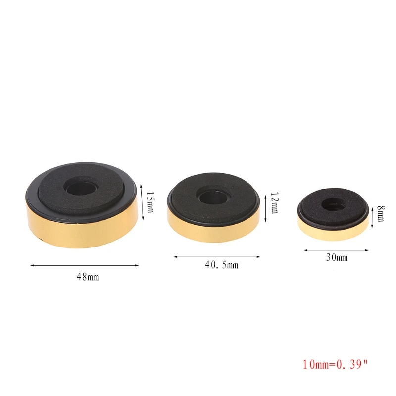 12 조각 스피커 격리 피트 패드 스피커 스탠드 발 매트 사운드 박스 매트 Hifi 품질 예비 부품 액세서리