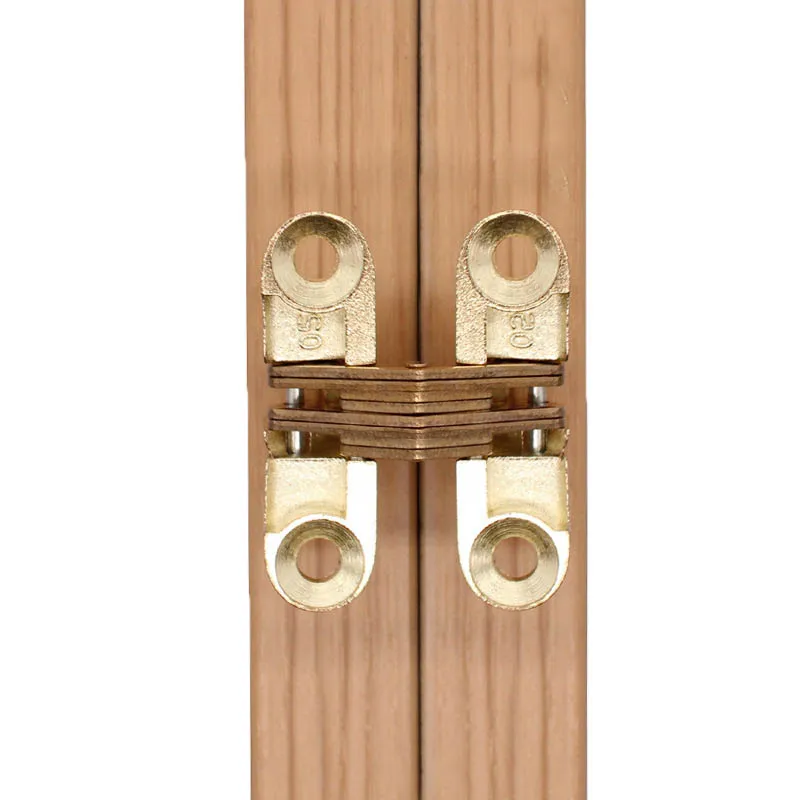 Hidden Hinge 4Pcs 42x13mm Invisible Concealed Folding Door Hinge For Cabinet Cupboard Door Wooden Boxes stainless steel hinges door hinges