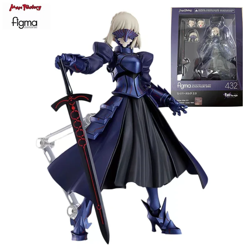 

100% Оригинальная фигурка Figma 432 Fate/stay night Heaven's Feel Saber Alter 2.0 искусственная Аниме Коллекция фигурок, игрушки