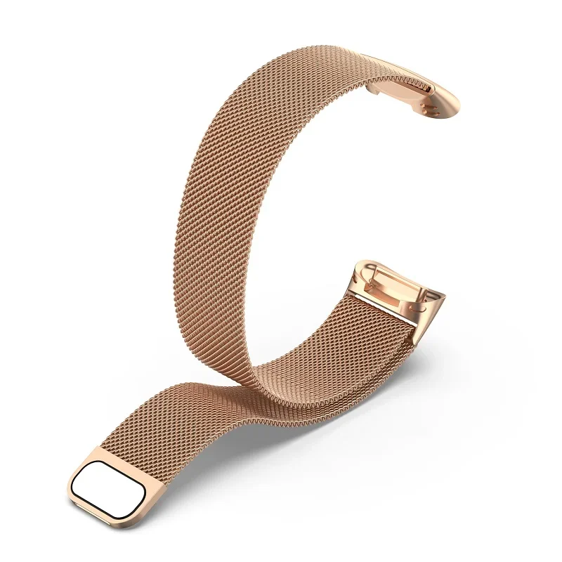 남성용 여성용 레저 시계 밴드, Fitbit Charge 5, Fitbit Charge 6 밀라노 스테인레스 스틸 스마트 워치 액세서리, 손목 밴드 1 개