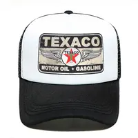 Punk Unisex Vintage Texaco Sign Trucker Hat Adult Adjustable Baseball Cap for Men Women 2023 Summer Hip Hop Snapback Caps 1