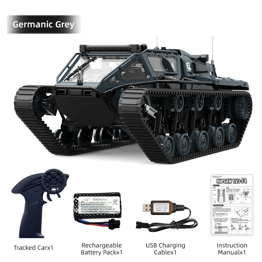 JJRC C8812 LED ライトフルスケールタンク JJRC C8812 High-Speed RC Tank Car – 360° Drift, Dual Motors
