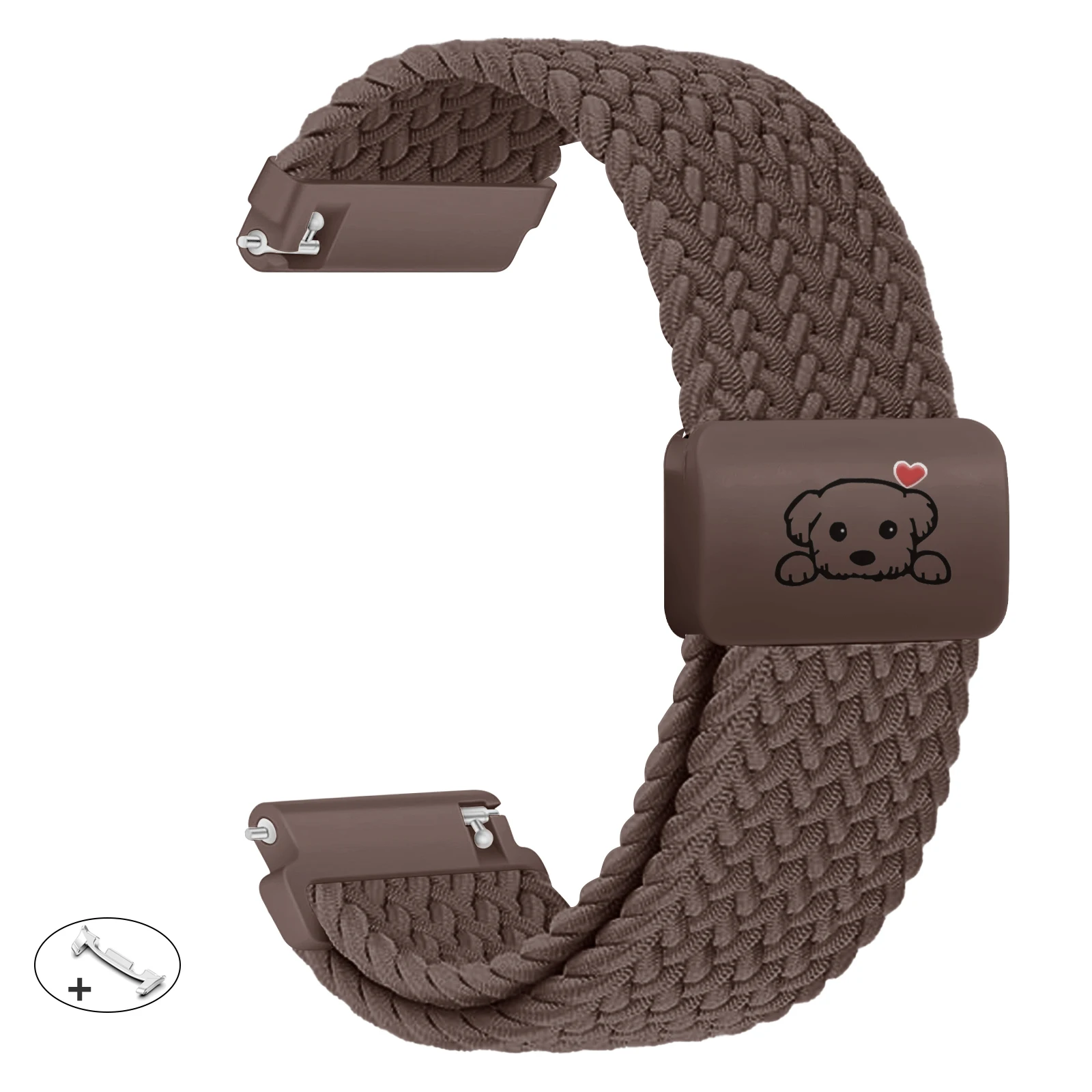 Cute Dog Magnetic Braided Bracelet Strap for Smartwatch Accessories