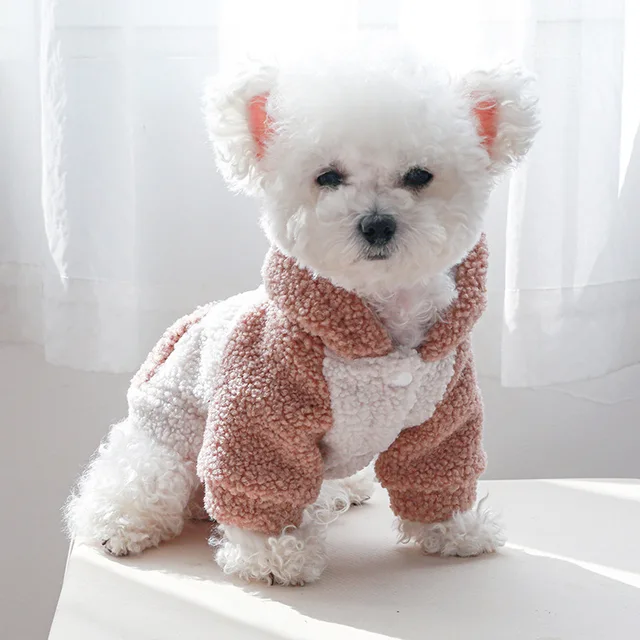 Sf969a1edbcaf45189e46f9a6dda4938dD.jpg Fashion Cat Dog Hoodie with Buckle Winter Pet Sweater for Small Dogs Chihuahua Poodle Puppy Hooded Clothes mascotas Clothing