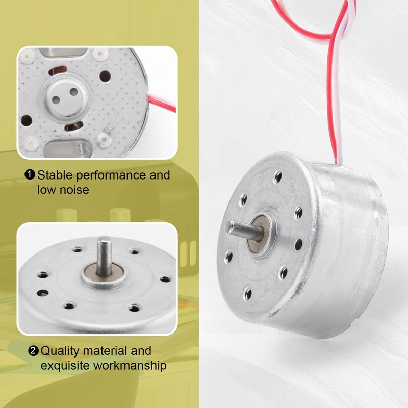 1700-7300RPM 1.5-6.5V 고토크 실린더 전기 미니 DC 모터-ABFB