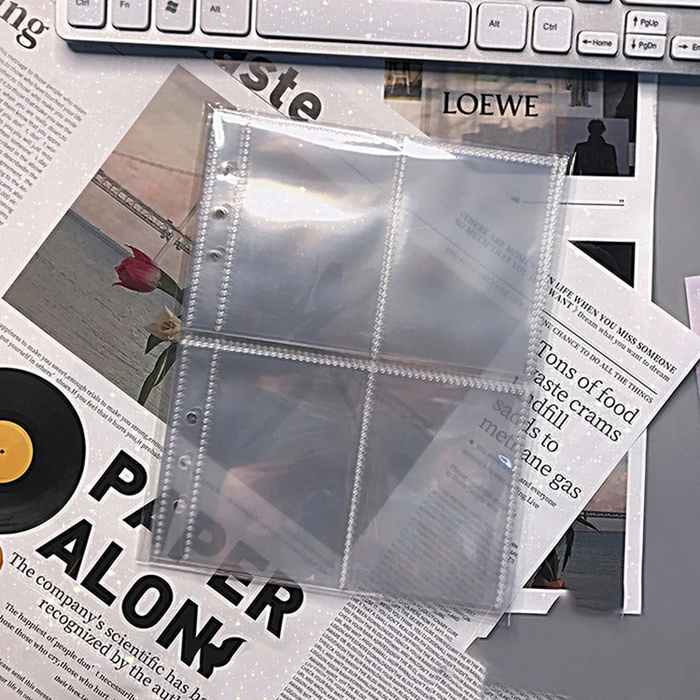 A5 Sterben Aufkleber Lagerung Buch Binder Transparente Ordner Tasche DIY Fotokarte Stempel Album Lagerung Tasche Buch Halter Umschläge Lagerung – Detail 29