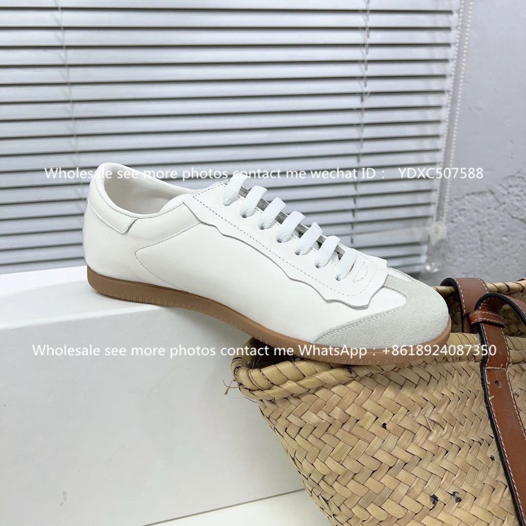 mocasines luxury Dexun shoes 2023 new leather lace-up small white shoes women's round head versatile flat sports casual shoes