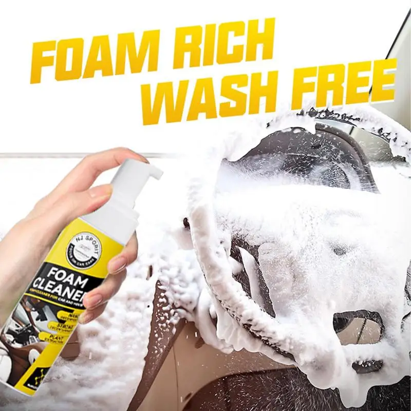

Car Leather Cleaner Foam Auto 200ml Interior Leather Refurbishment Agent Automobile Cleaner For Dashboard Leather Seat Carpet