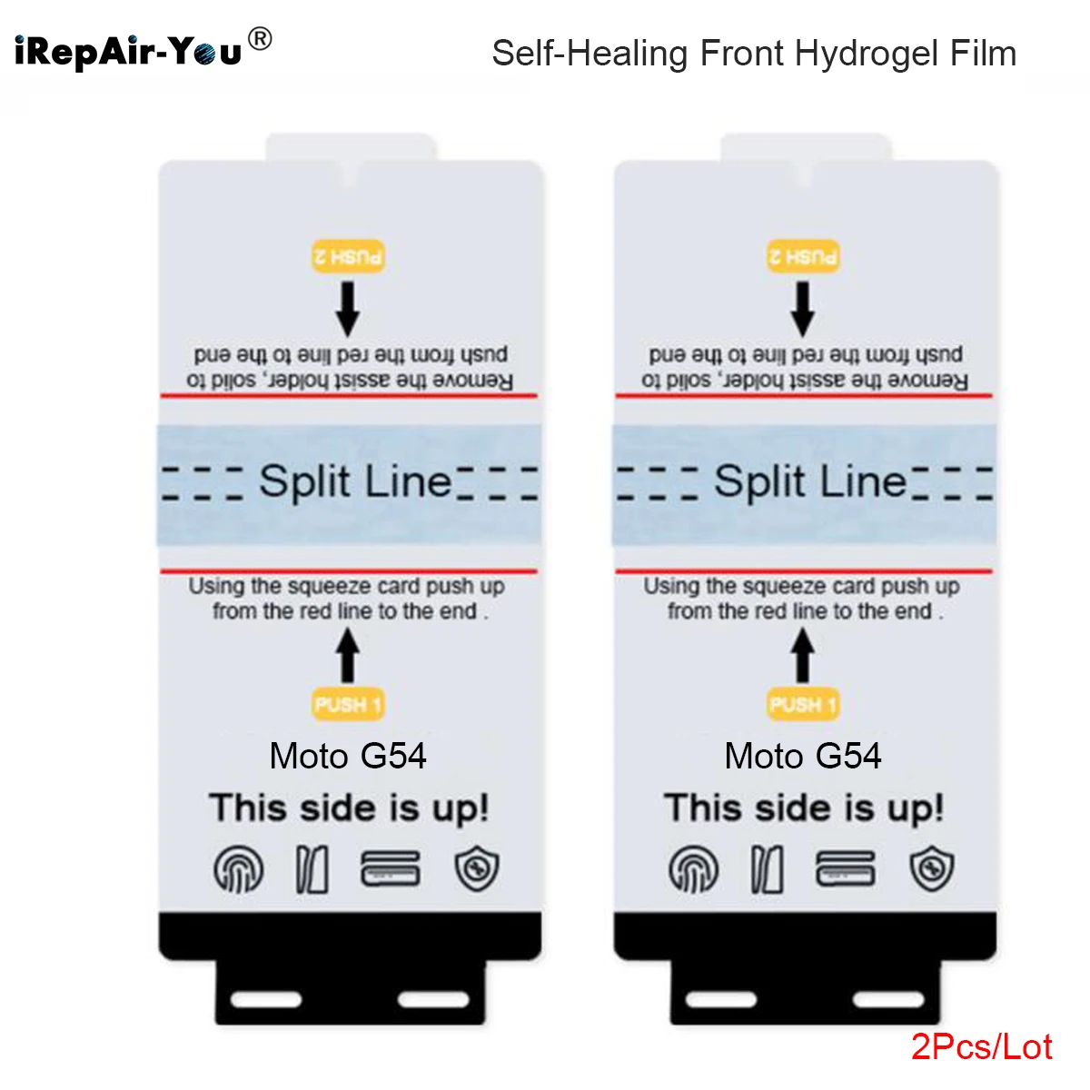 Premium Self-Healing Screen Protector Set - HD TPU Front Hydrogel Film (2 Pack)