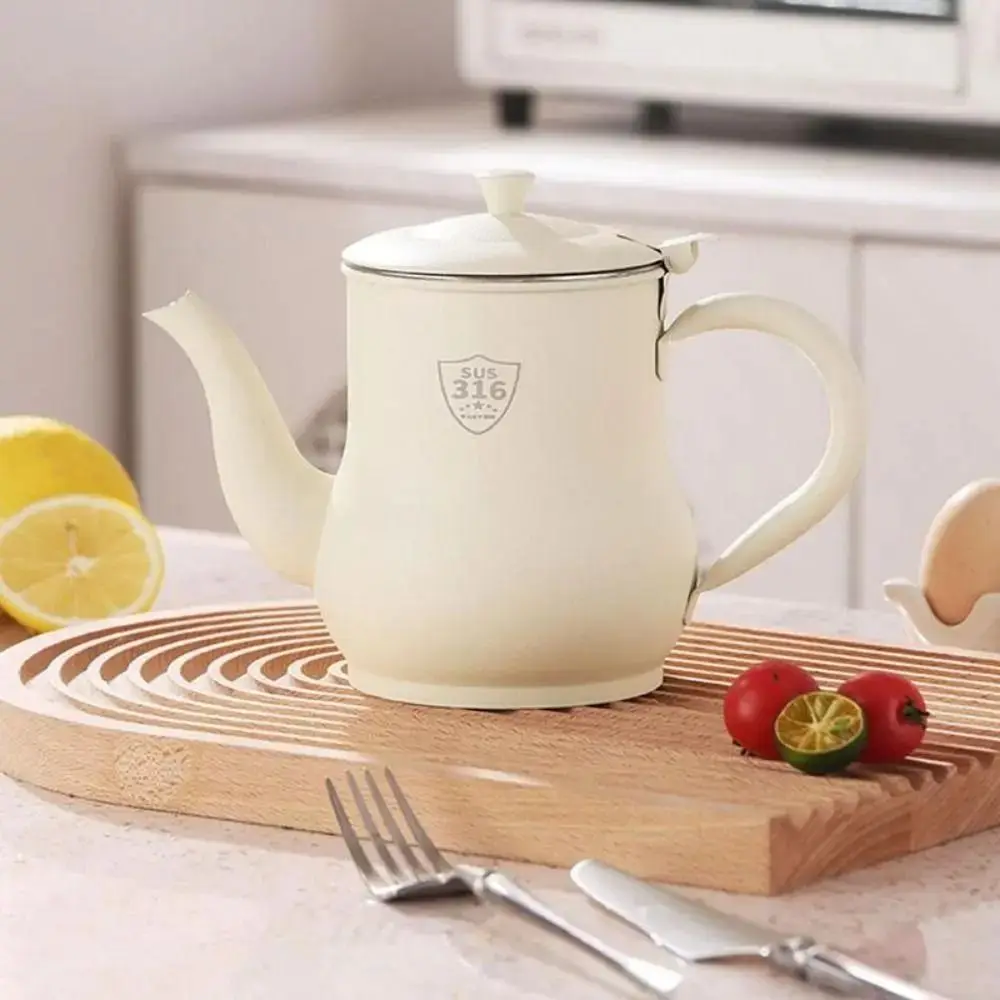 Description Picture 6 of itemThickened Stainless Steel Oil Pot Large Capacity with Filter Oil Dispenser Bottle Leak-Proof Durable Oil Separator Bottle