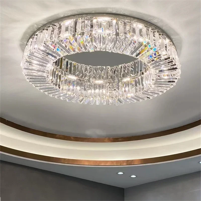 

Living Room Chandelier Modern Crystal Led Ceiling Lamp Chrome Gold Led Chandelier Lamp Living Room Decor Suspension Lumina