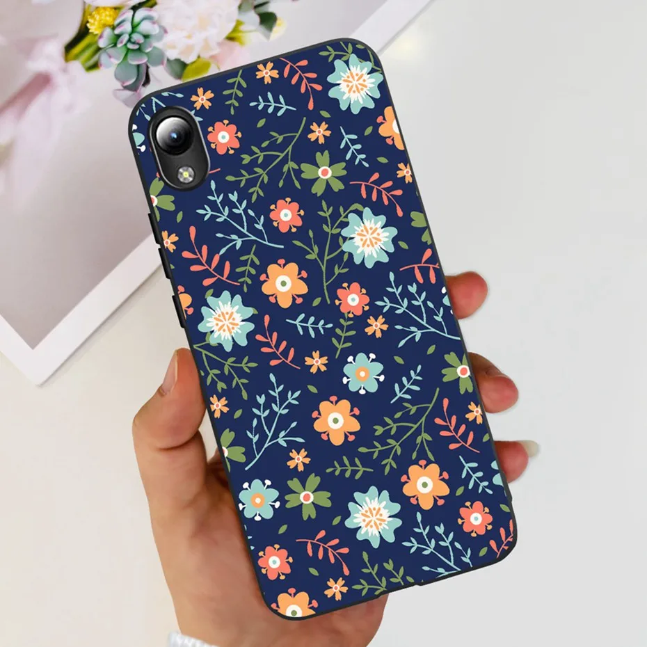 Lovely Printing Black Silicon Soft Back Cover Phone Case