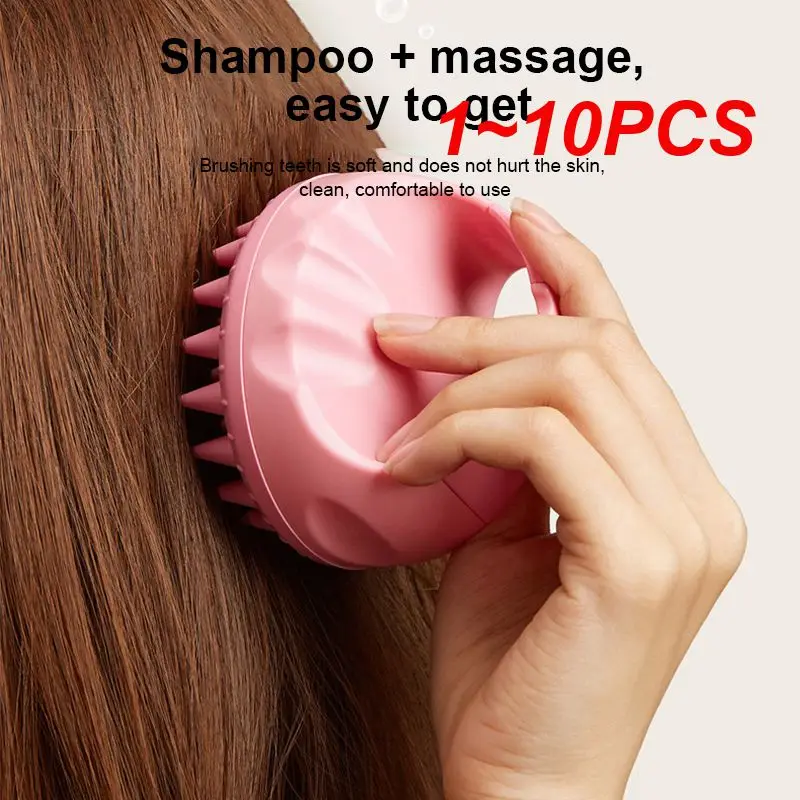 

1-10 шт., силиконовая щётка для массажа головы