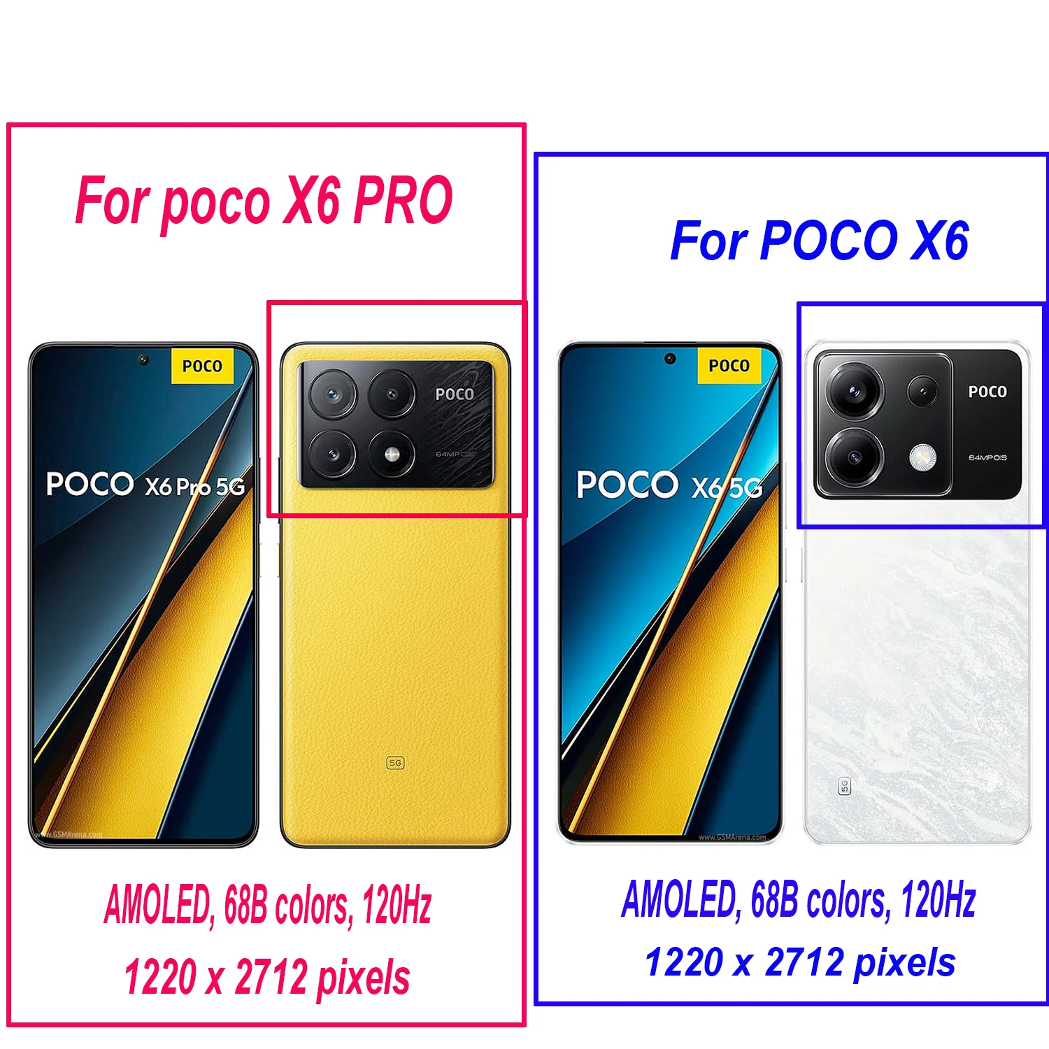 POCO X6 Pro 256GB イエロー 67W　保護フィルム、ケース付き POCO-X6 pro 5gのスマートフォン、グローバルバージョン、256GB