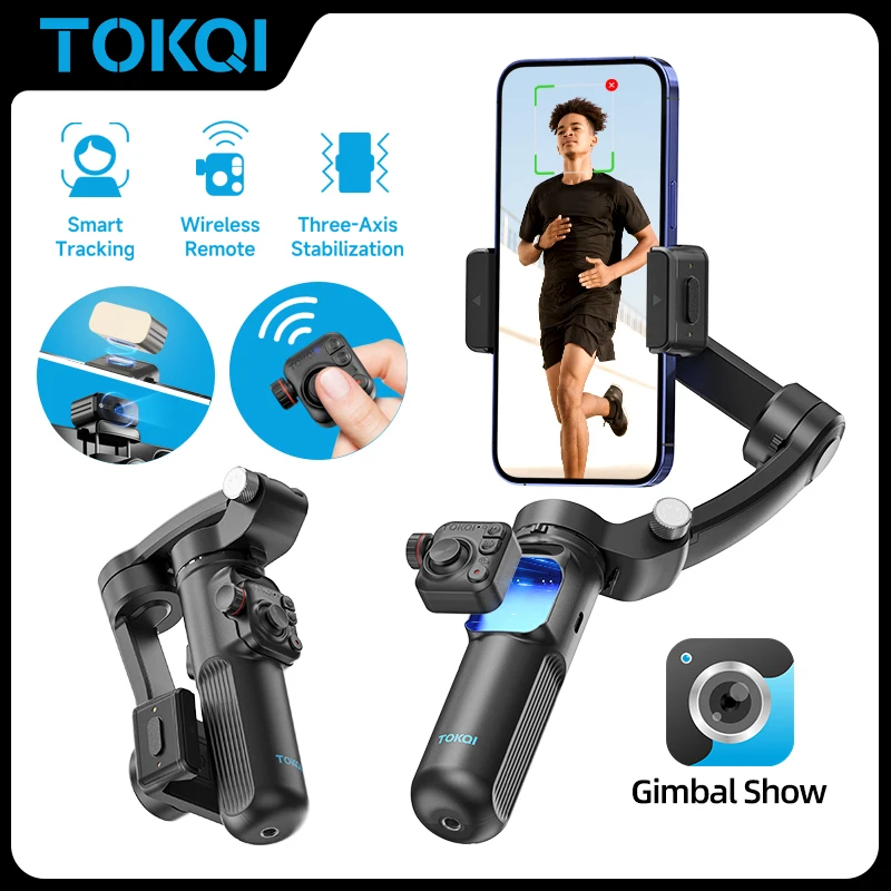 Handheld Gimbal Stabilizer 3-Axis Anti Shake for Smartphone iPhone Xiaomi