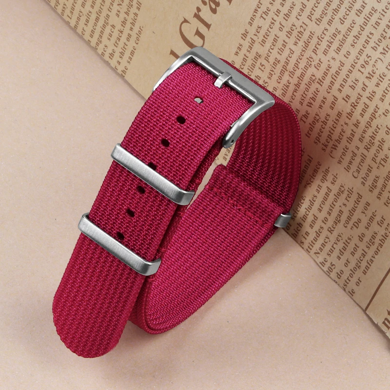 Braided Nylon Military Watch Strap - Versatile Mens and Womens Watch Band Bracelet