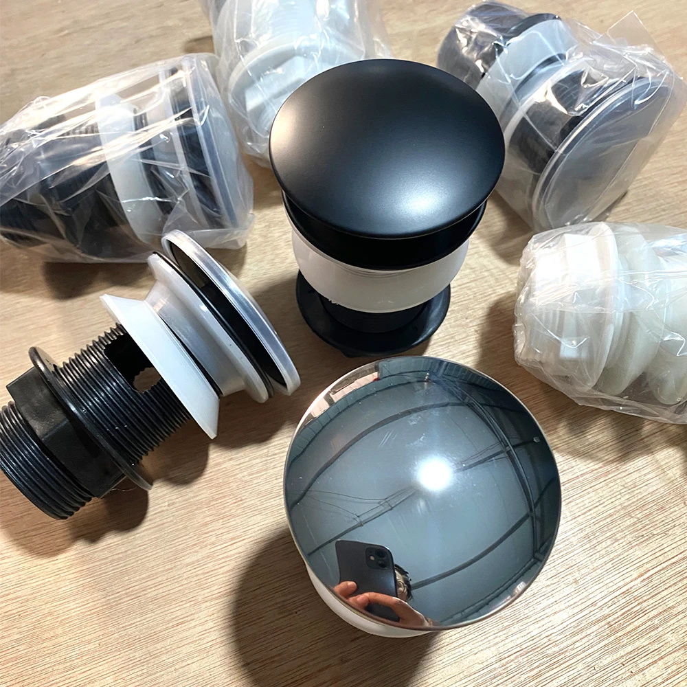 Bathroom Pop Up Drain Sink Waste Filter Stopper Valve PP Material Washbasin Water Head Leaking Stopper Set Click Clack drain filter,shower water stopper,silicone drain stopper,drain stopper,basin drain stopper,drain strainer,hair catcher stopper,drain pipe plug,bathroom sink overflow cover,bathroom sink stopper,bathroom sink plug,washbasin drain plug