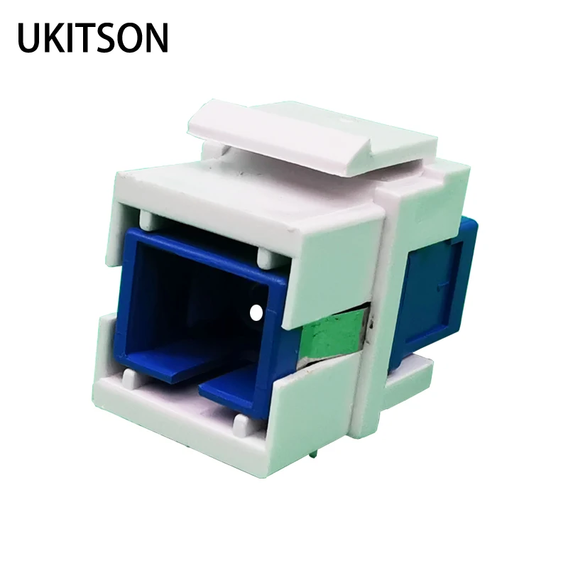 SCOpticalFiberKeystoneJackModuleWithHookInsertForSimplexUPC