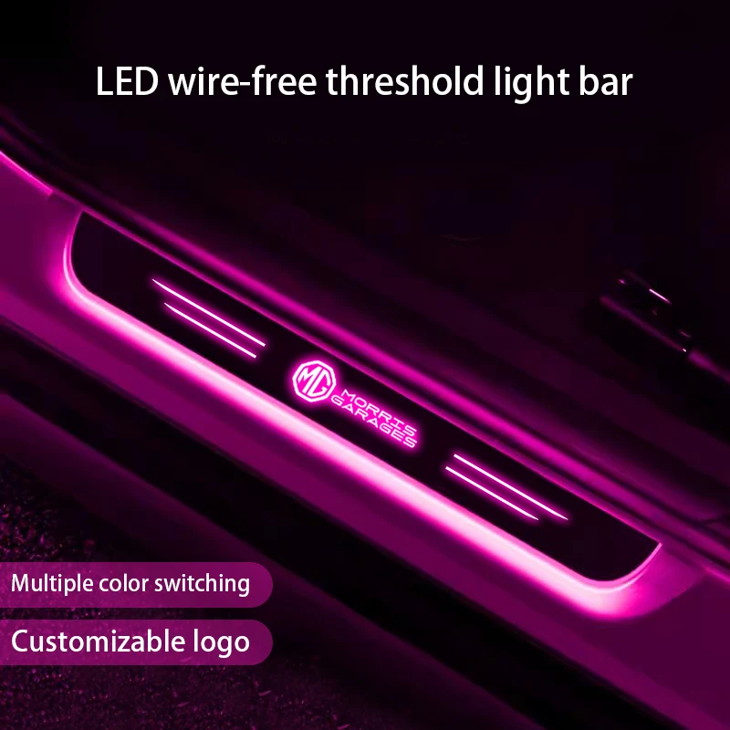 

Car Door Wireless sill light For MG 3 5 6 7 ZR ZS ZX HS EZ S GS GT EZ RX5 TF Streaming LED Welcome Pedal Atmosphere lamp