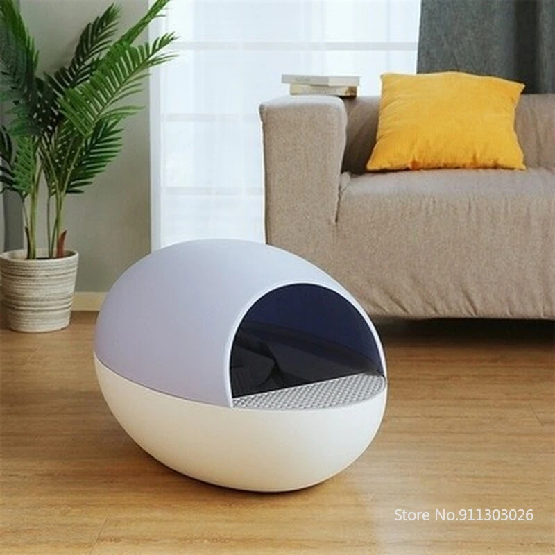 Automatic Cat Litter Box Self Cleaning Smart Electric Semi Closed Anti