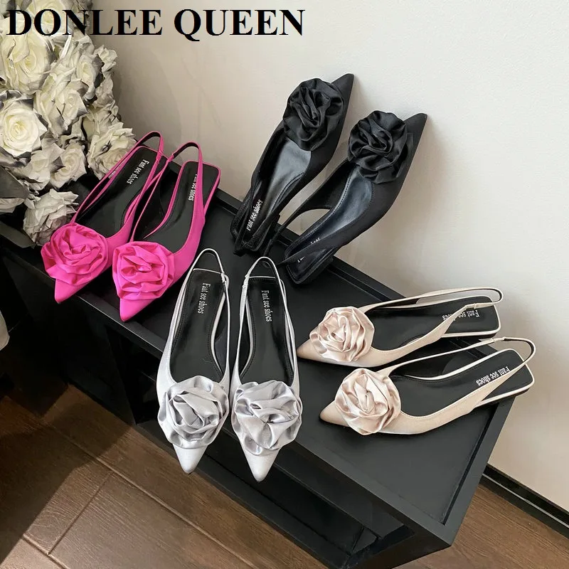 Fashion Sandals Holiday Heels Sliders Casual Comfort Pointed Toe