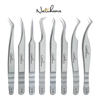 NATUHANA  Eyelash Extensions Tweezers Lash Artists High Precision Stainless Steel Superhard Anti-Static Tweezers Makeup Tools 1