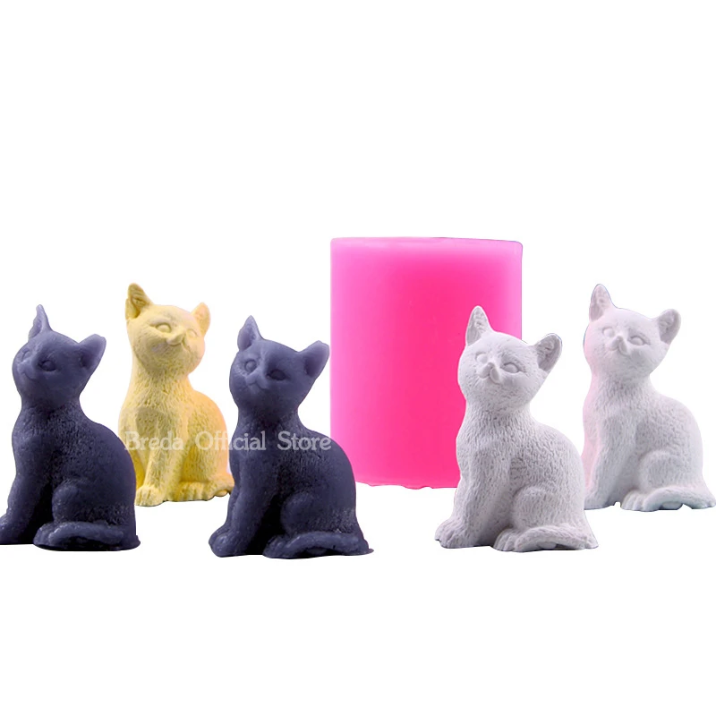 Smiling Cat Silicone Mold 2