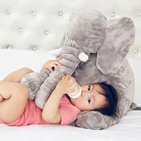 Large Elephant Plush Body Pillow Giant Cuddly Stuffed Cushion Sofa Elephant Decorative Plush Body Pillow Sleeping Back Cushion