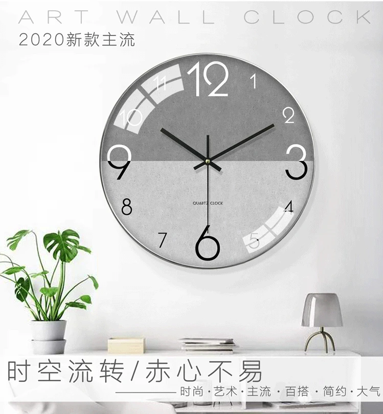 Bedroom Nordic Atmospheric Clock Wall Decor Creativity Modern Living Room Decoration Silent Fashion Large Home Clocks Garden