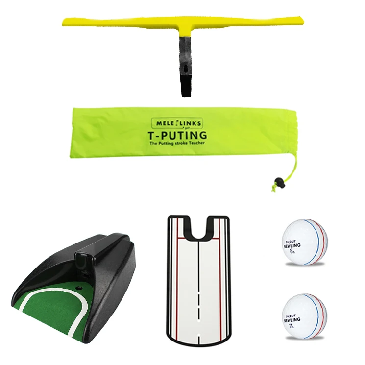 Training Aid Golf Accessories Golf Putting Trainer Portable T-Putting Exerciser Putting Gesture Assist Batting Gesture Alignment