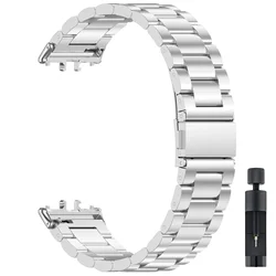 Stainless Steel Metal Strap Replacement Wristband Bracelet - Samsung Galaxy Fit 3 (Silver)